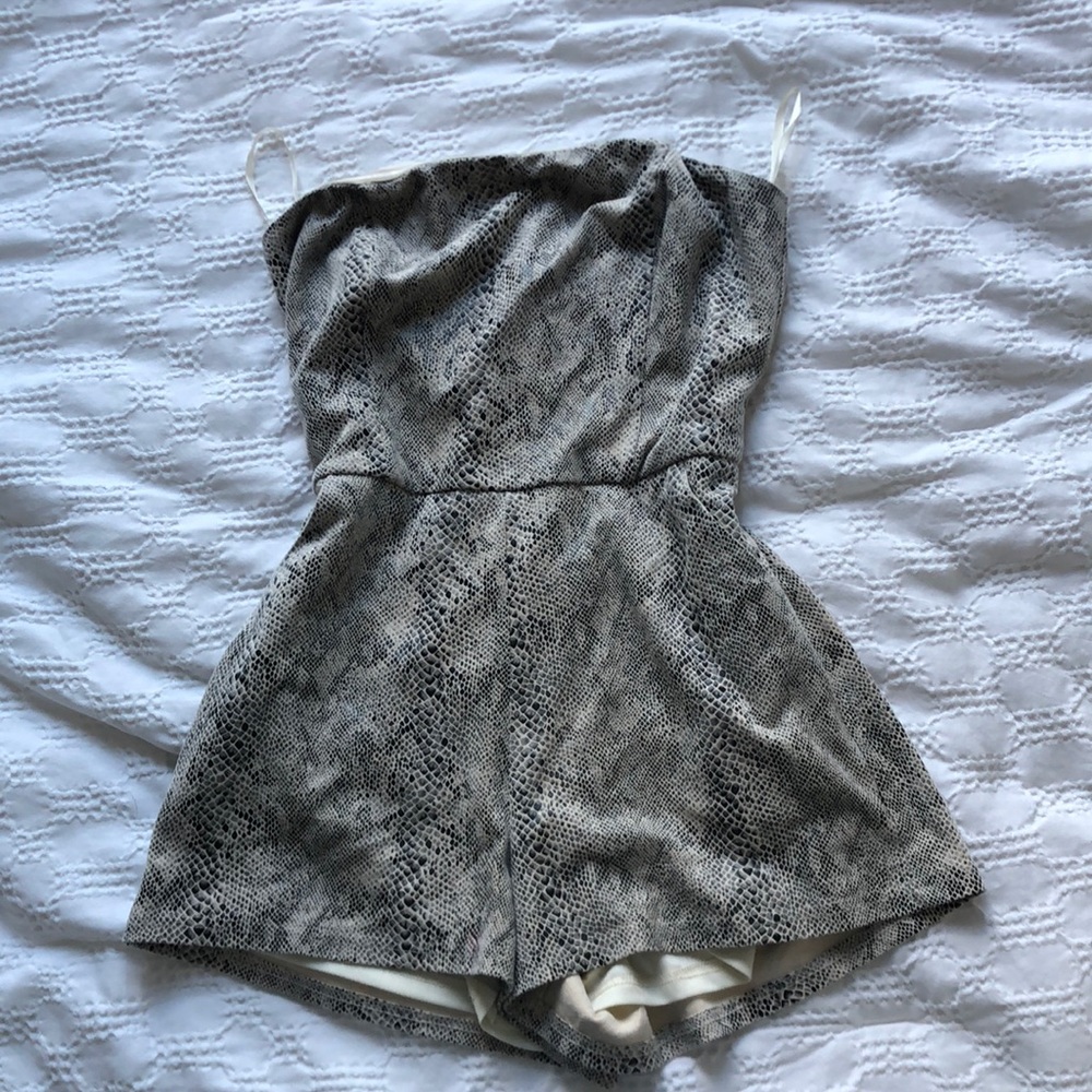 Boutique Snakeskin Romper